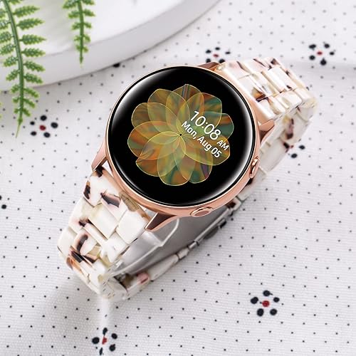 Miniatura 8 de SaNgaiMEi Correa de resina de 0.787 pulgadas compatible con Samsung Galaxy Watch 6Galaxy Watch 5Galaxy Watch 4 de 1.575 pulgadas, 1.732