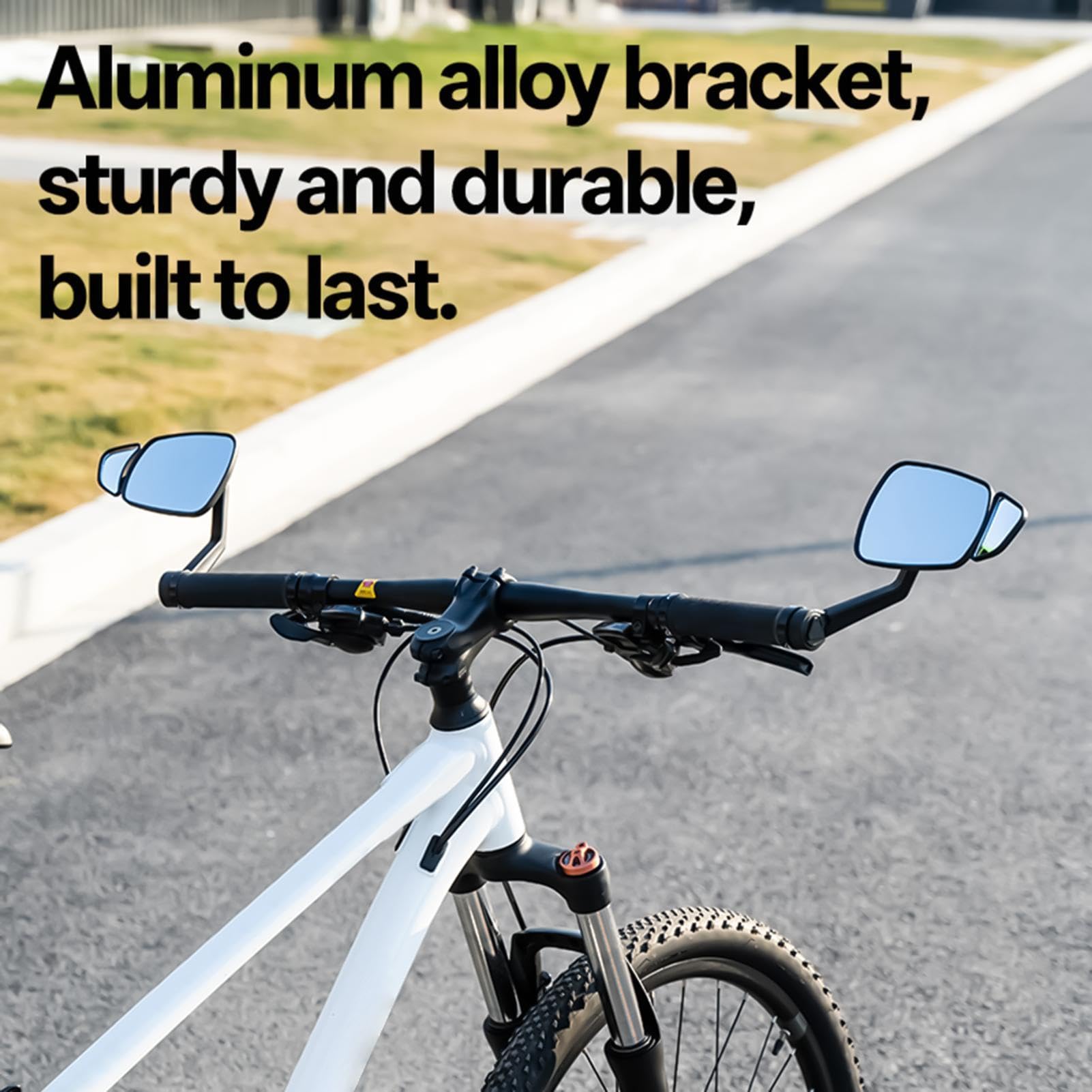 Espejo retrovisor para bicicleta Lente claro gran angular 360 giratorio