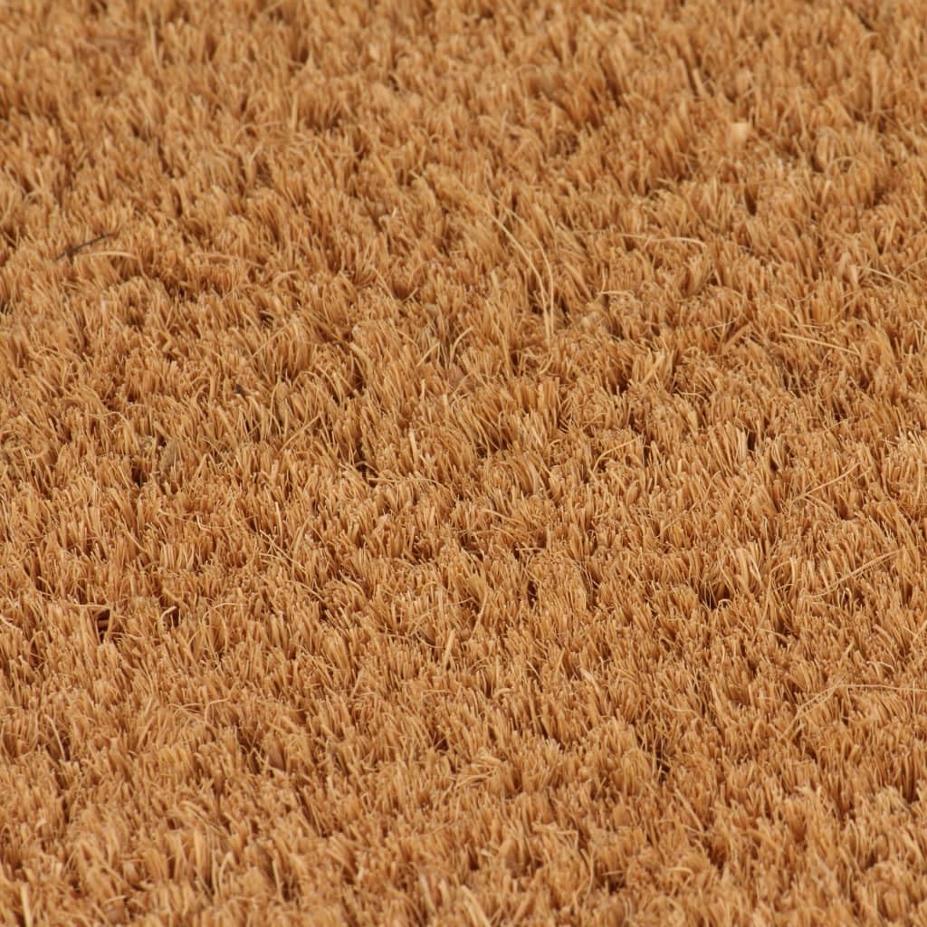 Tapis de Porte Naturel 50x80 cm Fibre de Coco touffeté Paillassons Brun,155600