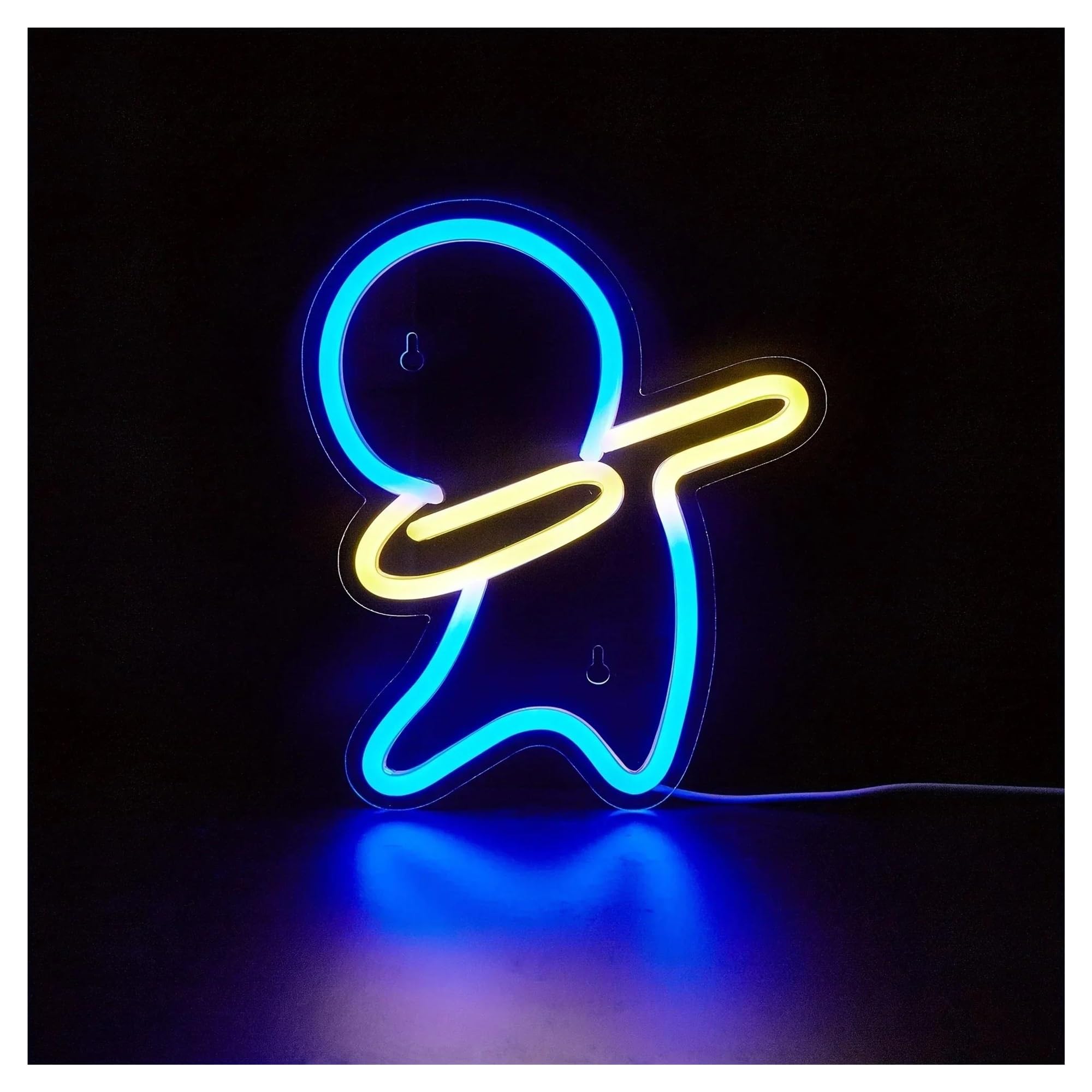 Luz de Diseño de Digital Letrero De Neón Con Luces De Pared Regulables Para Bar, Pub, Hogar, Cueva De Hombre, Decoración De Fiesta 19.3cm×22.5cm