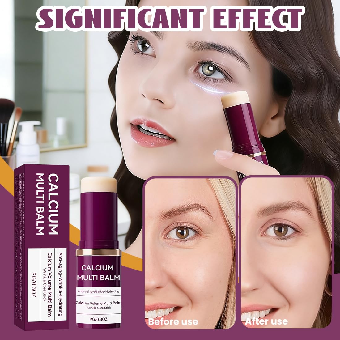 Stick Multi Balm Volume – Idratazione e Rassodamento per Viso, Occhi e Collo, Balsamo al Collagene Anti-Invecchiamento, Cura Intensiva e Applicazione Veloce