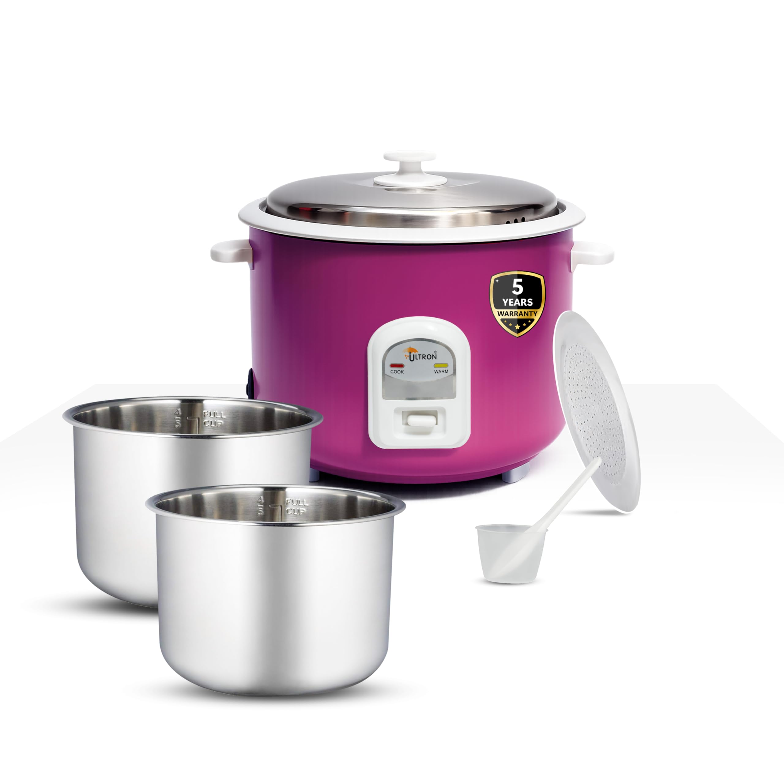 ULTRON 2.8L Automatic Electric Rice Cooker with Double Aluminium