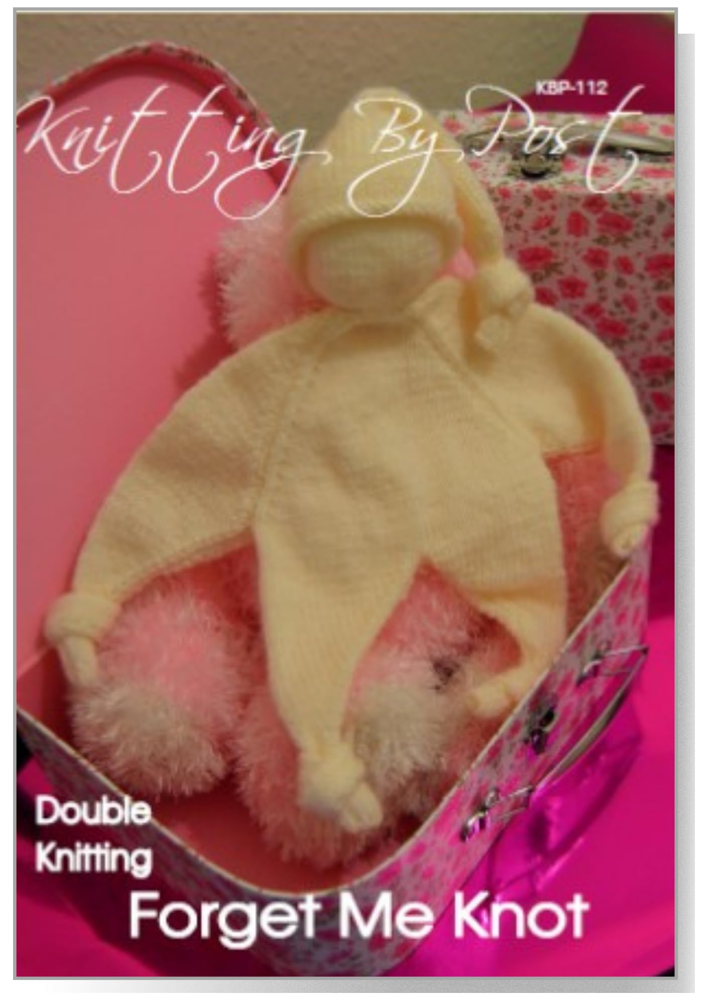 Knitting By Post Knitting Pattern For A Forget Me Knot Doll - Baby Comforter Soft Toy Pattern