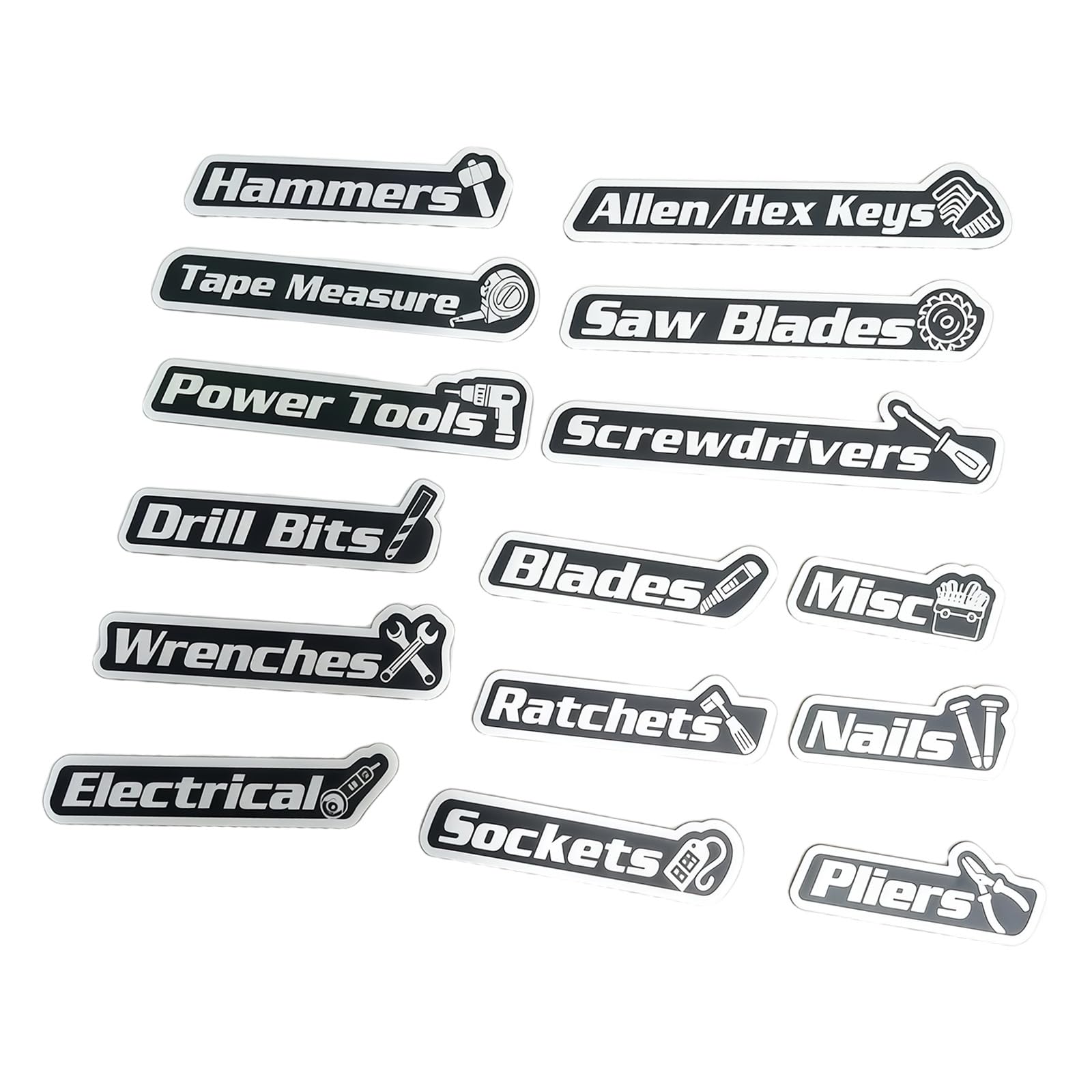 ordinarYone Pack of 15 Magnetic Badges for Secure Tool Attachment and Flexible Positioning in and Educational Environments