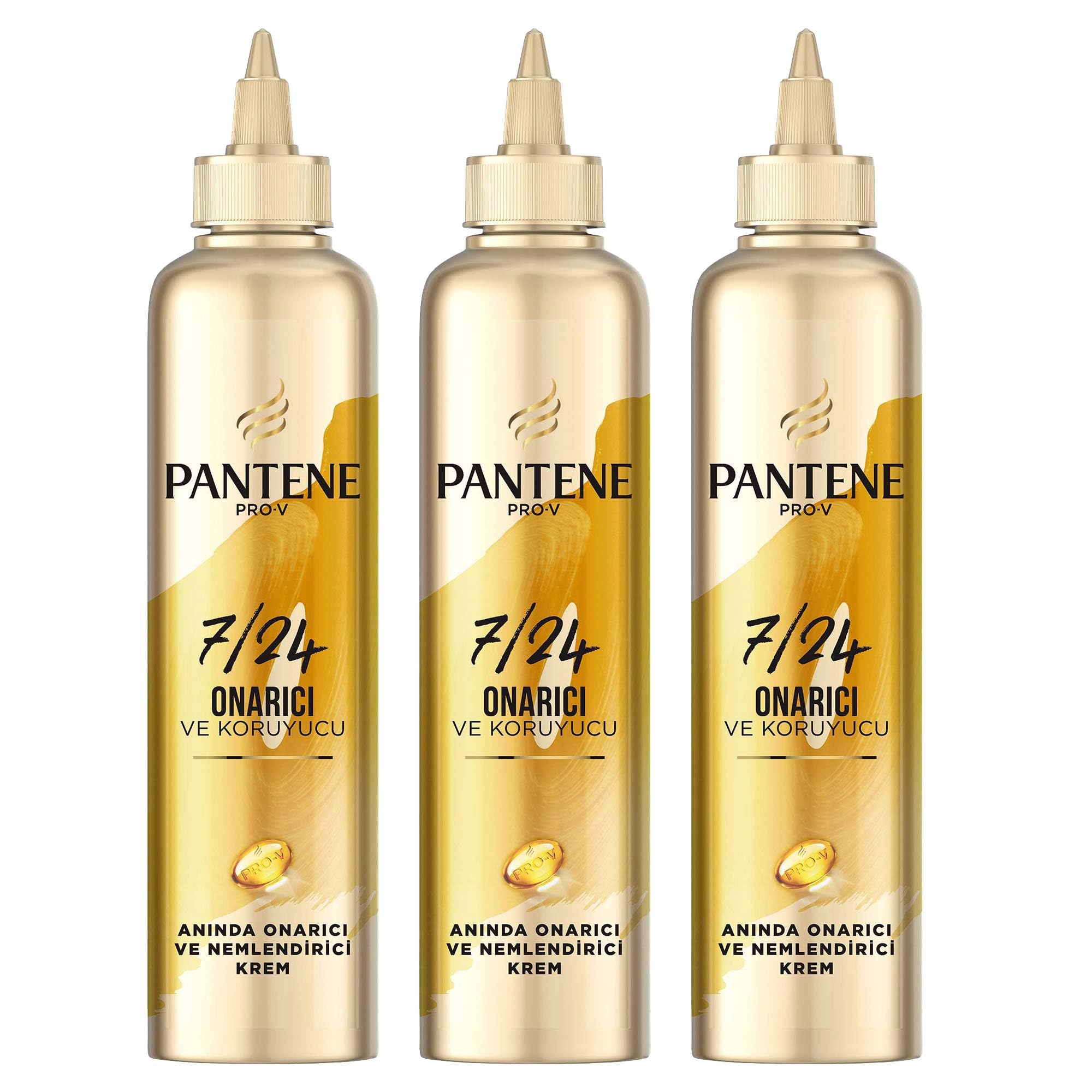Pantene 7/24 Saç Bakım Kremi Anında Onarıcı ve Nemlendirici 300 ml 3lü paket