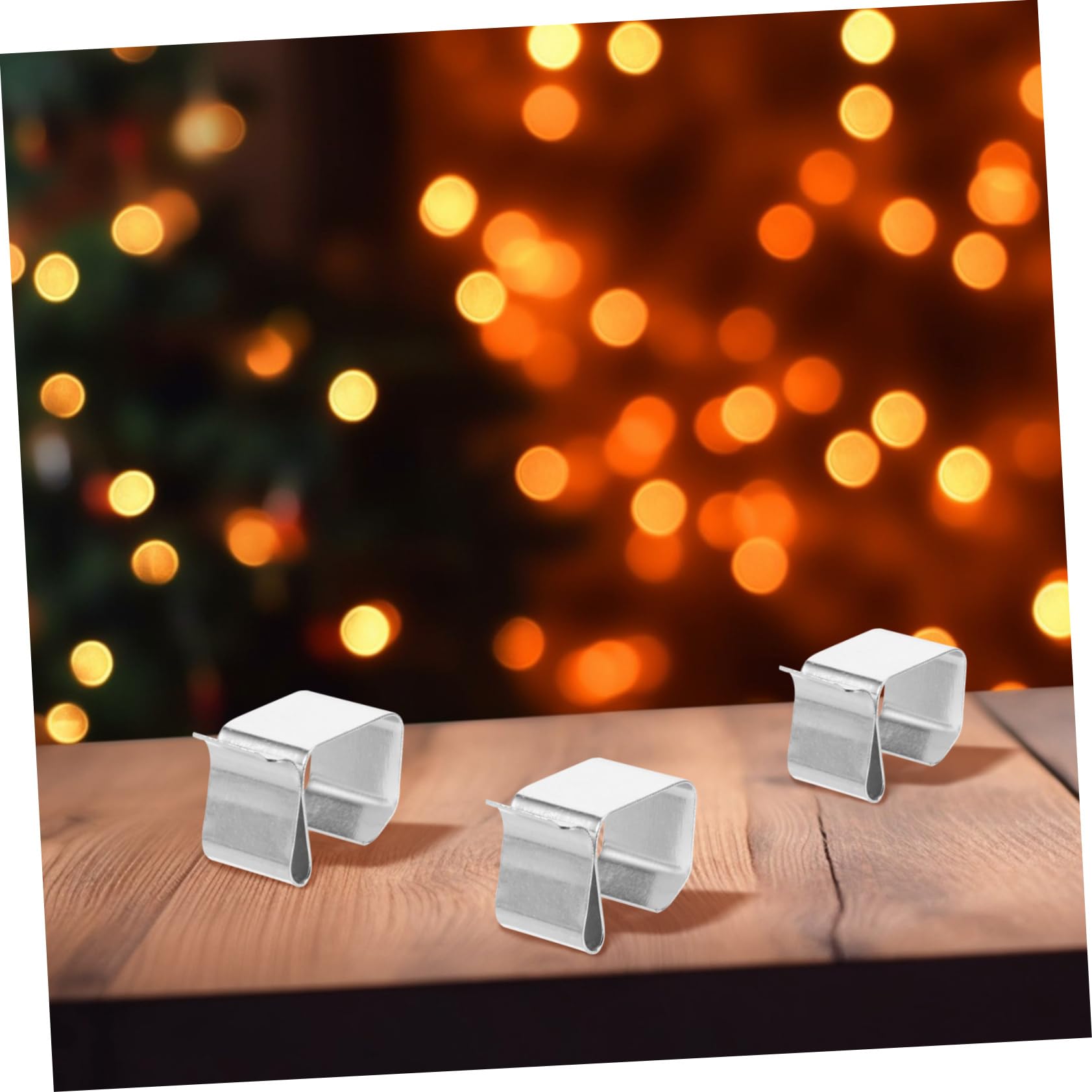 Artibetter 250piezas Clips Para Colgar Luces De Exterior Soportes De Metal Para Cadenas De Luces Navideñas Clips Para Decoración De Fiestas y Eventos
