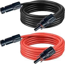 4 mm² 5 m Colour Solar Cable, Solar Connector, Photovoltaic Cable, Solar Cable for PV Solar Base, Extension Cable with Two Ends