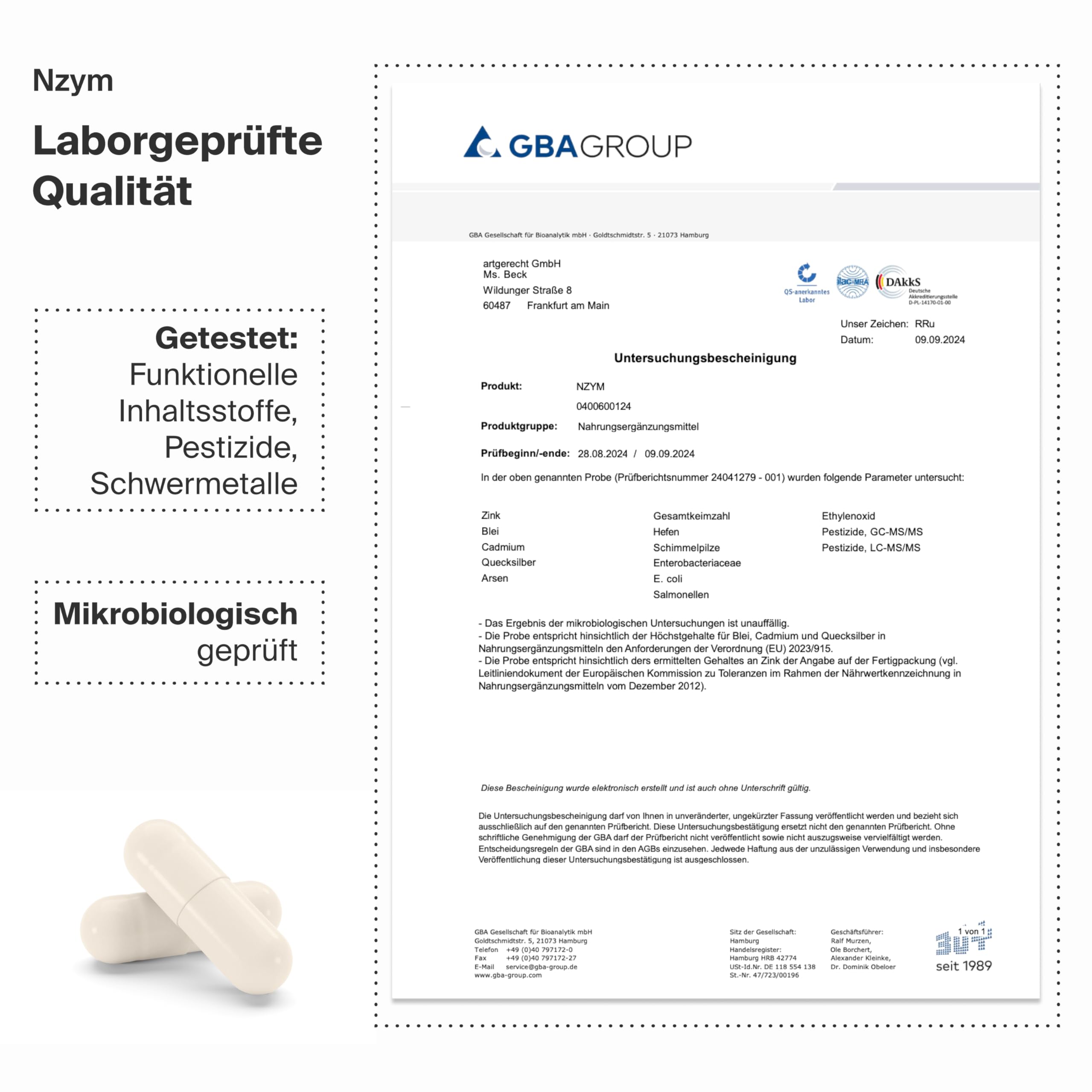 NZYM Verdauungsenzyme Komplex – 60 Kapseln | 16 Enzyme + Zink | Fermentiert, vegan & frei von Zusatzstoffen | Unterstützt Verdauung & Nährstoffaufnahme