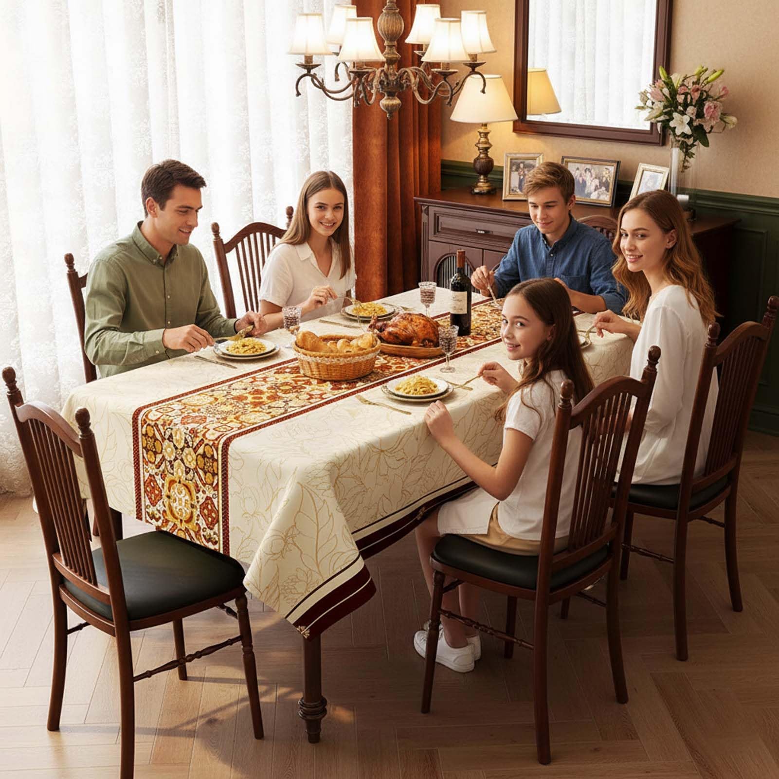 Mantel Rectangular De PVC Impermeable, Mantel Lavable Antimanchas Resistente Al Calor Y Al Aceite, Protector De Mesa para Cocina, Comedor, Jardín, Terraza, Interior Y Exterior