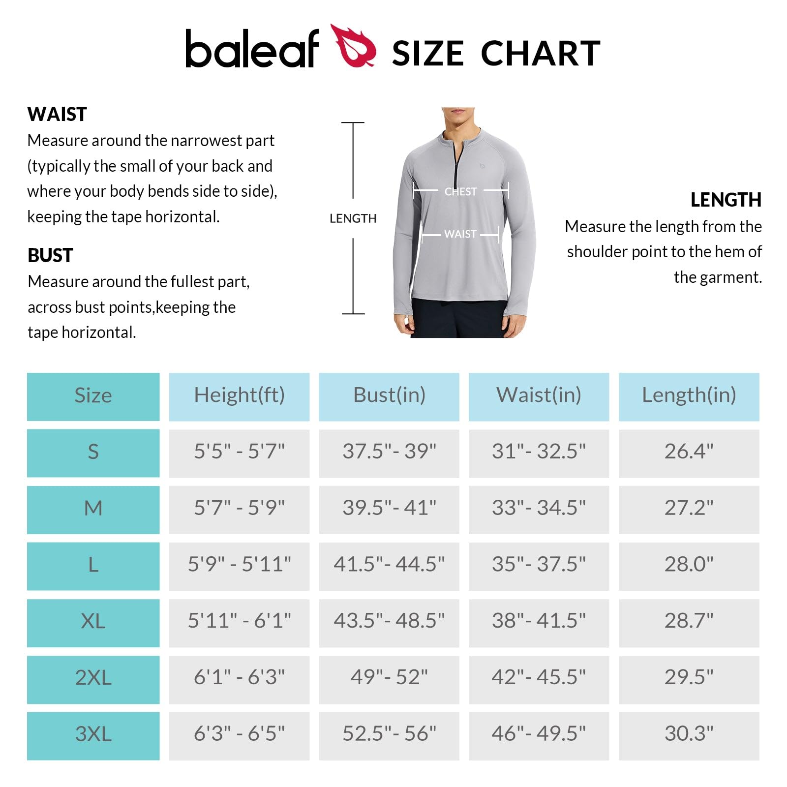 BALEAF Camisas UPF 50+ protección solar UV manga larga sudadera con capucha cremallera 1/4