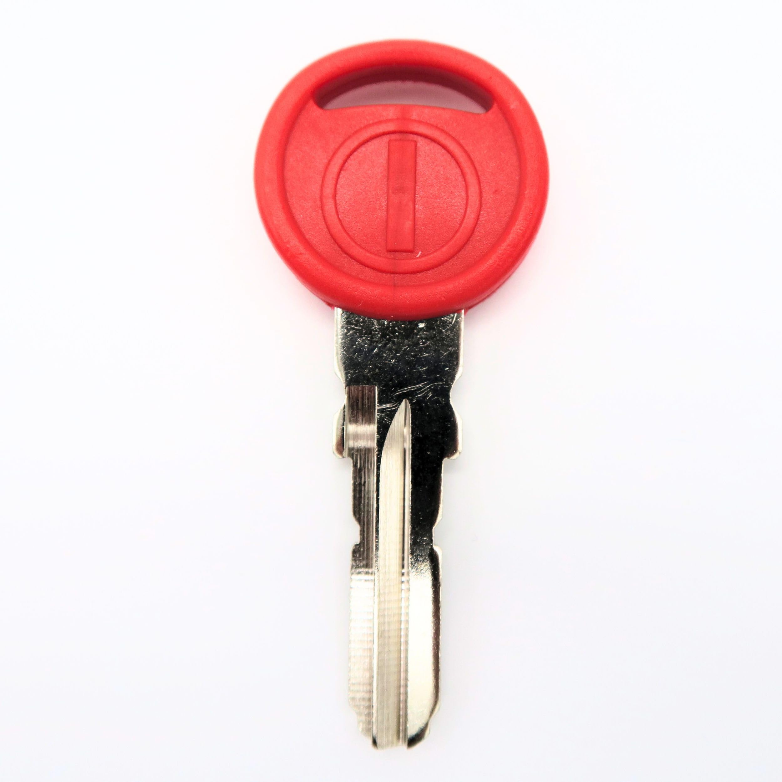 Zadi Kit de remplacement de cylindre de serrure STS avec languette rouge pour camping-car, caravane, selle Vespa Etc. Clé extracteur + cylindre d'origine avec 2 clés