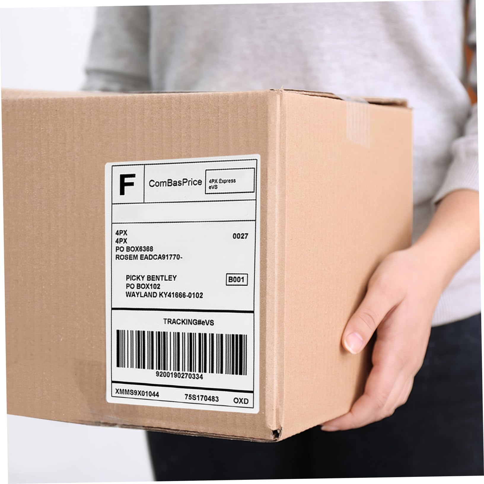 TEHAUX 500pièces Étiquettes Thermiques Pour Imprimante Étiquettes Adhésives Expédition Autocollant Pour Expédition
