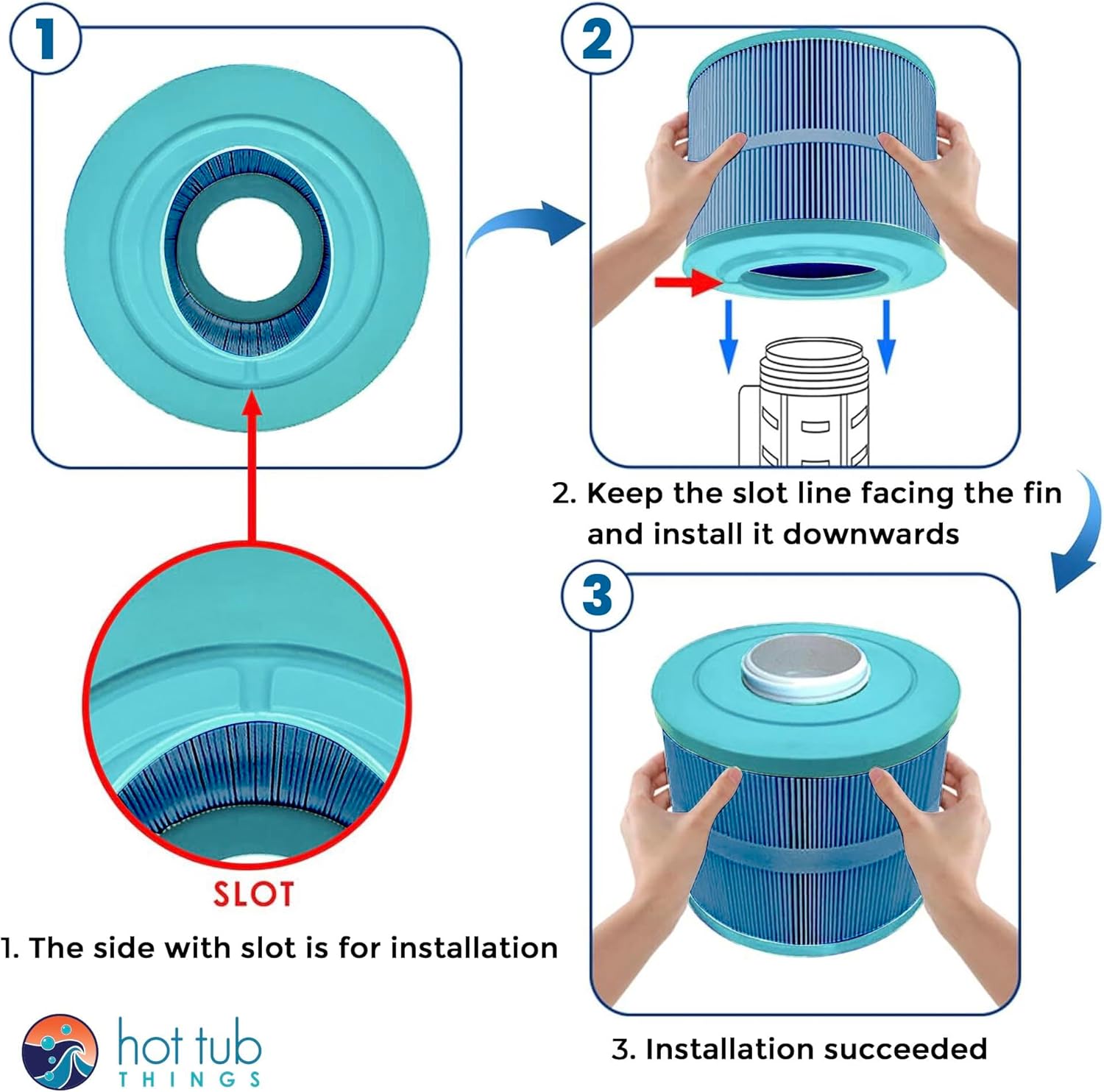 Spa Filter Cartridges – Compatible with Bullfrog 10-00282, Pleatco PBF40, Filbur FC-9900, PVT50W – Hot Tub Filters for Swim and Inflatable Spas, Jacuzzi, SaluSpa, 30 Coreless - 2-Pack - Image 8