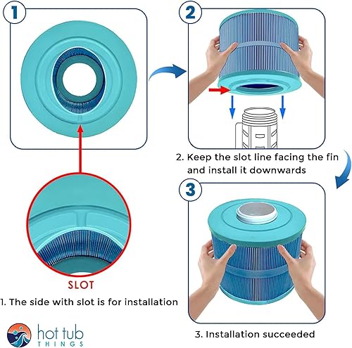 Miniatura 8 de Cartuchos de filtro de spa – Compatible con Bullfrog 10-00282, Pleatco PBF40, Filbur FC-9900, PVT50W – Filtros de bañera de hidromasaje para
