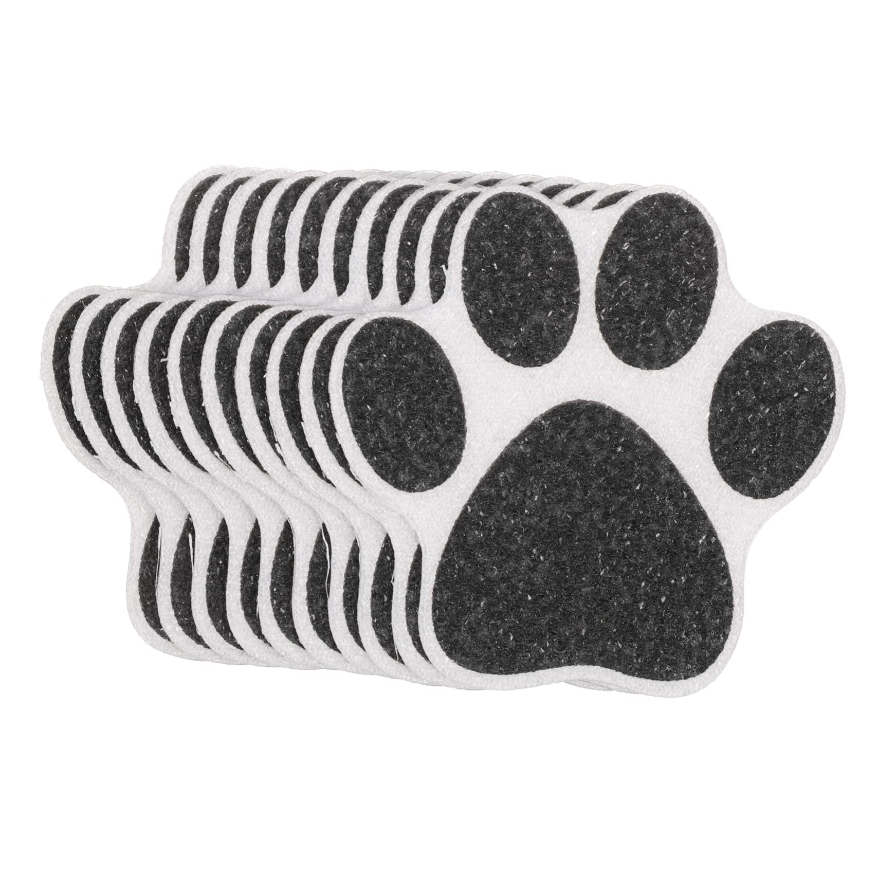 HEALEEP 10pcs Non- Dog Paw Bathtub Stickers Self-Adhesive Shower Decals for Bathroom Kitchen and Stairs Prevention for Smooth Paw Design