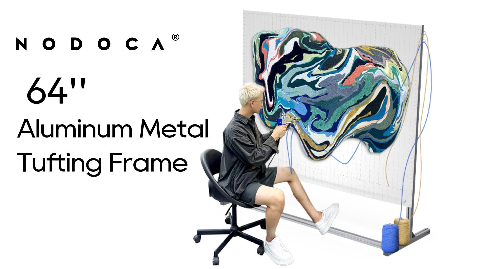 NODOCA 53" Aluminum Tufting Frame With Fixed Spikes - Rug Making Frame For Beginners, Tufting Cloth Stand (135cm) - View #8