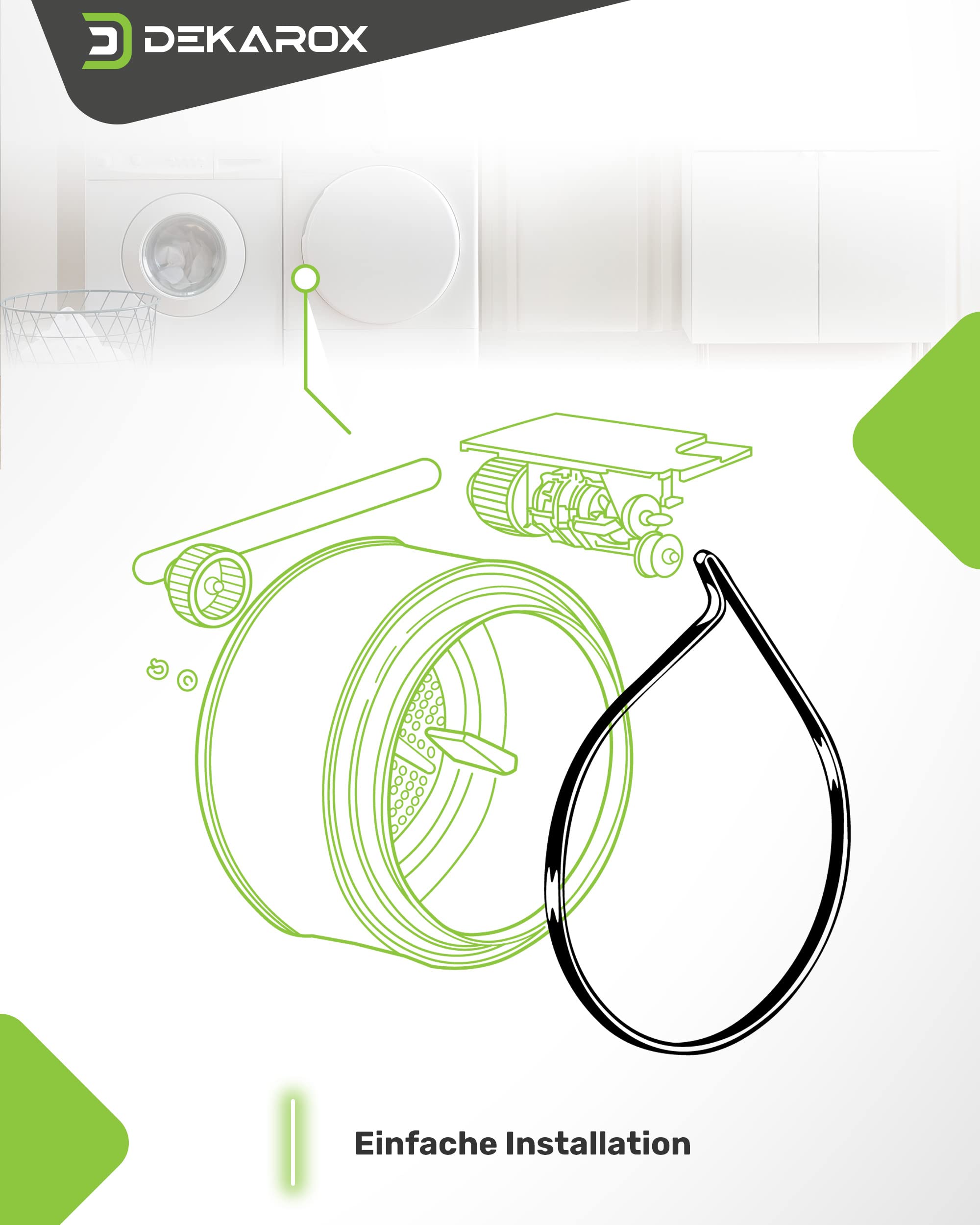 SG Store 7PH2010 Courroie Trapézoïdale Pour Sèche-linge C00311014 Compatible Whirlpool Compatible Avec Sèche-linge Hotpoint Courroie D'entraînement De Rechange