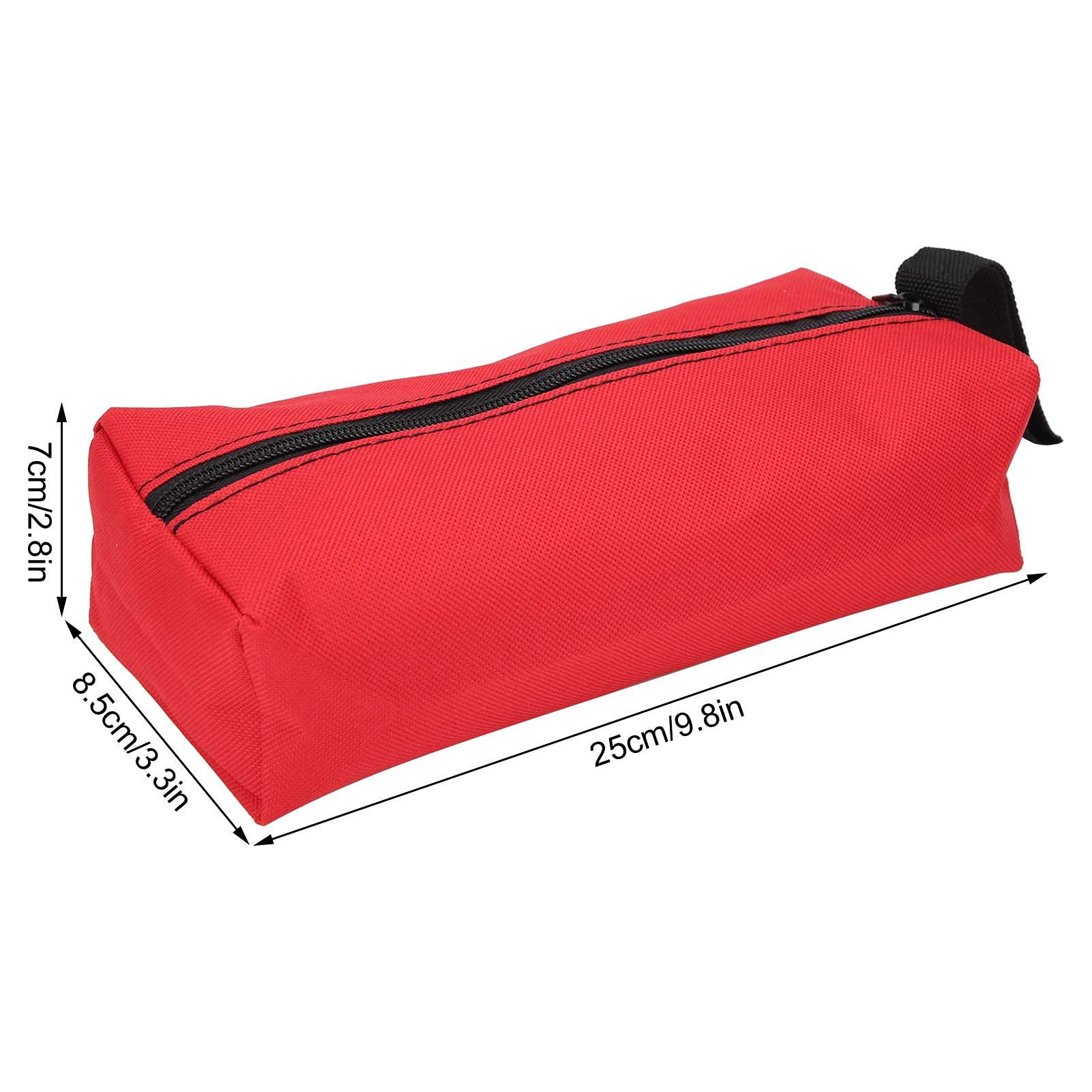 Tool Storage Bag Hand‑Held Tool Storage Bag Hand Tools Organizer with Wristband Small Tool Bag(red) - Image 3