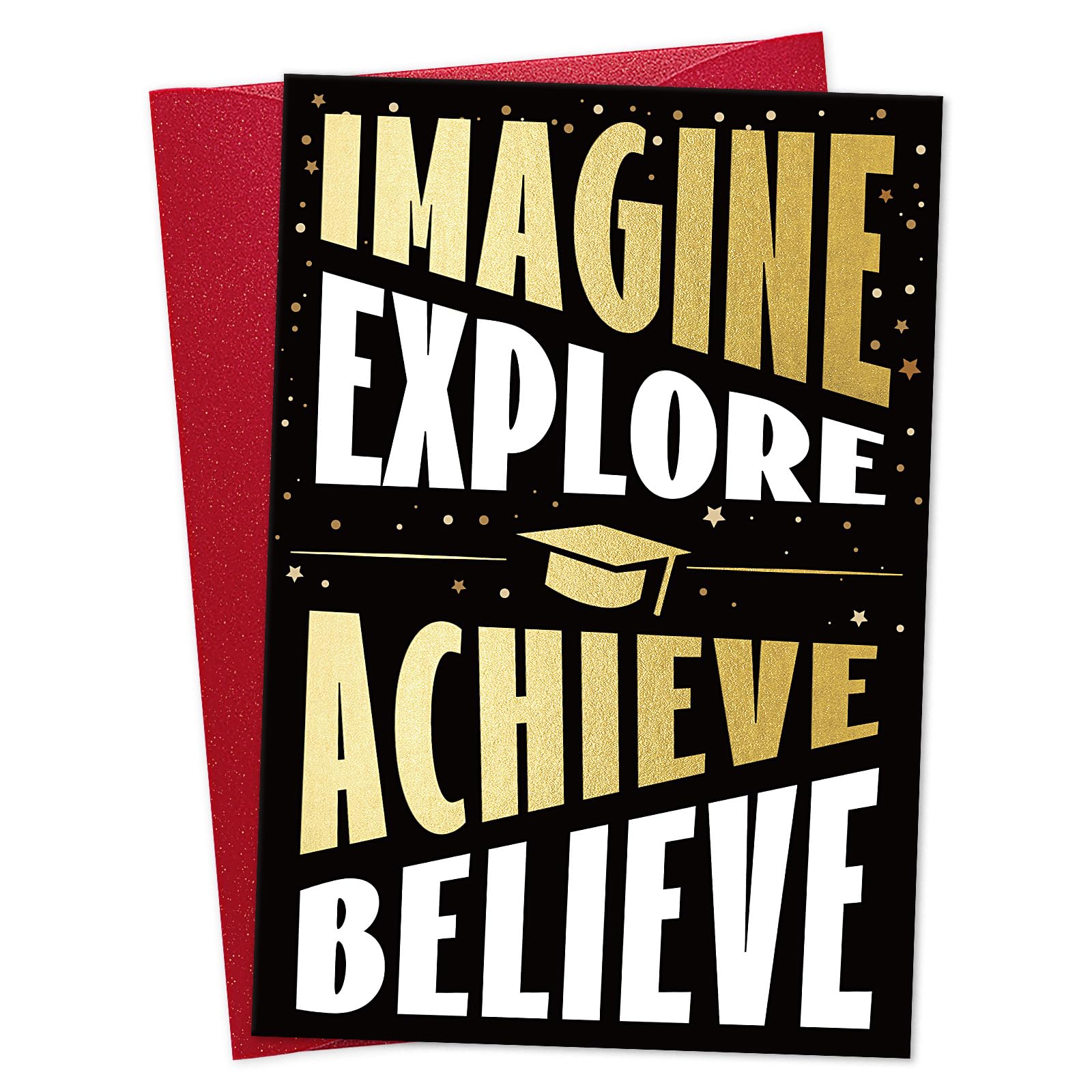 DISJOURNEY Graduation Card for Him Her - Congratulations High School College 2026 Graduation Gift - Embracing New Chapter in Life