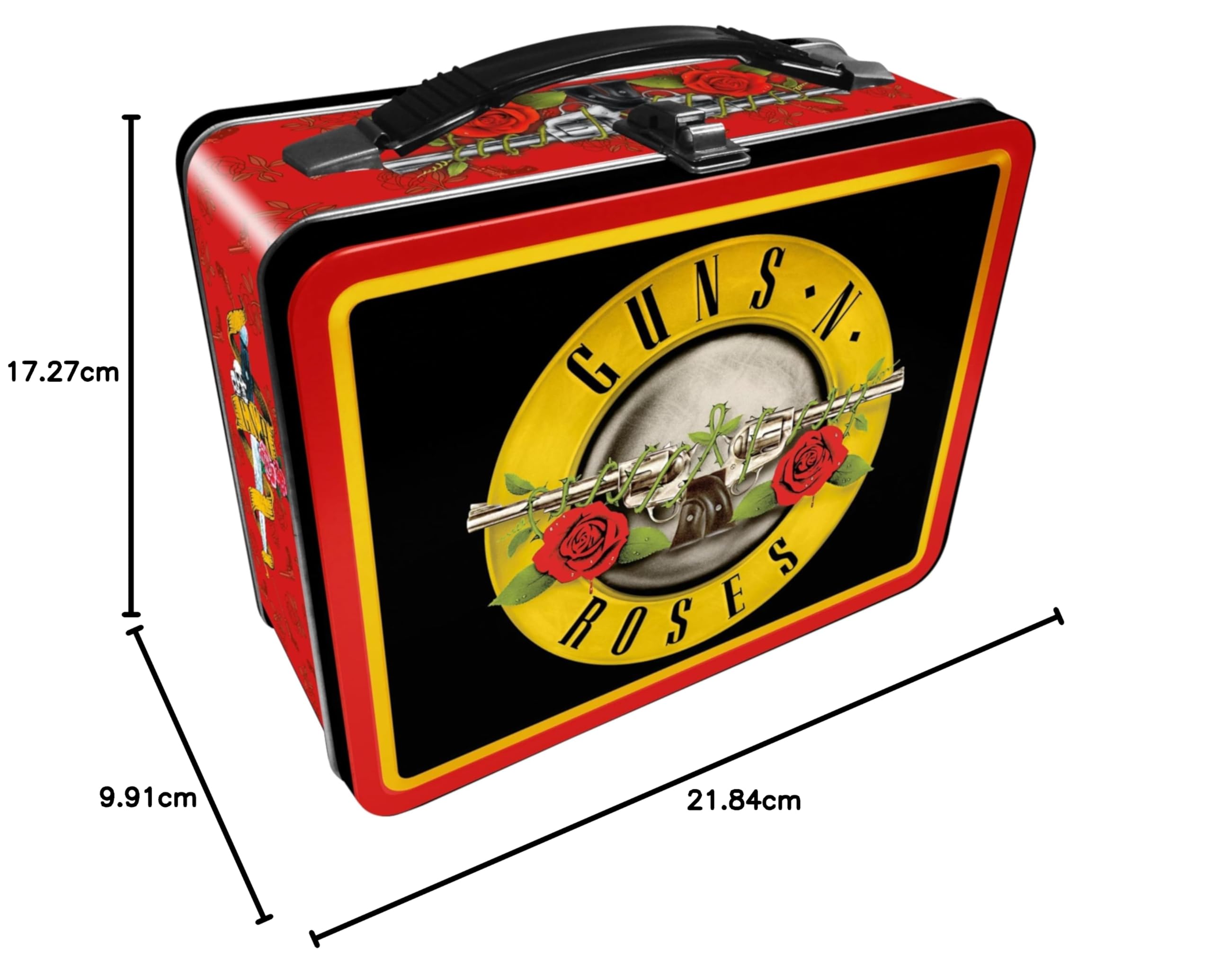 AQUARIUS Guns N' Roses Fun Box - Sturdy Tin Storage Box with