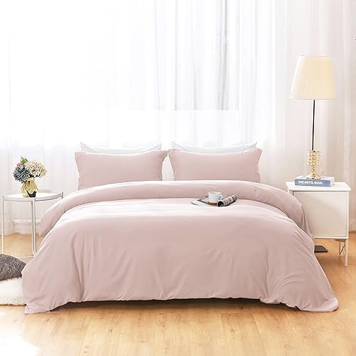 Miniatura 2 de Juego de funda de edredón de 4 piezas con cierre de botón, 100% algodón, bolsillo profundo de 18 pulgadas, juego de funda de edredón refrescante de