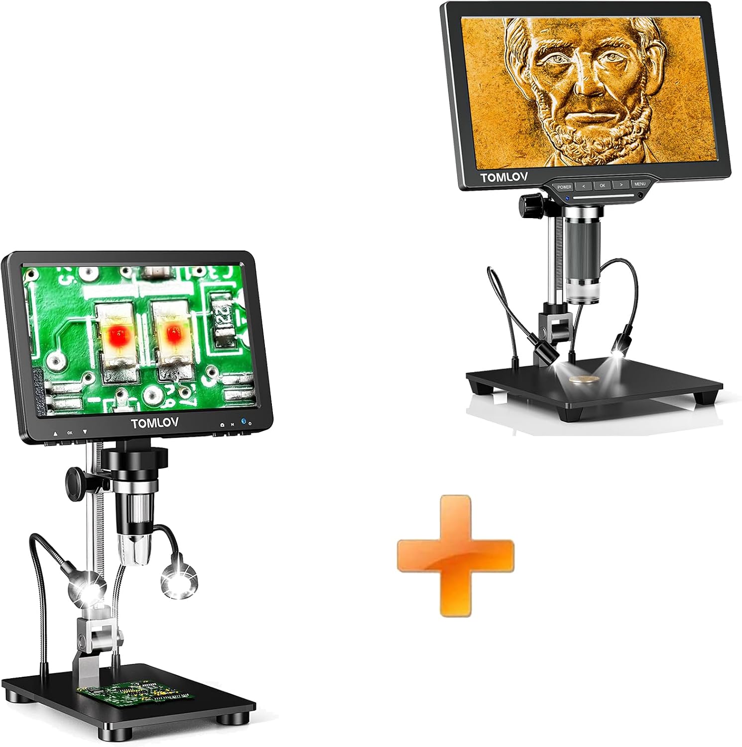 Tomlov Microscope Amazon.com : TOMLOV DM9 Pro HDMI Digital Microscope with 7'' IPS Screen ...