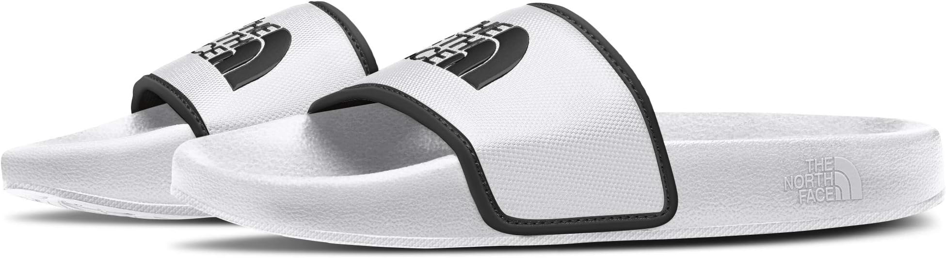 Women's Base Camp Slide III Sandal - Cushioned, Durable TPU Strap, Indoor & Outdoor Slipper, TNF White/TNF Black, 6