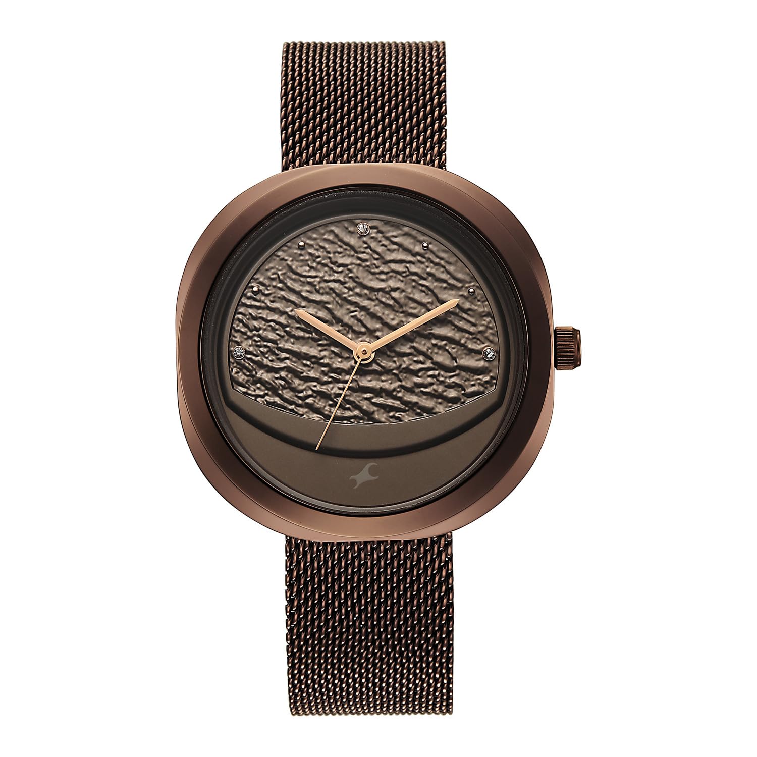 fastrack Gelato Brown Multifunction Metal Strap Watch with Chocolate dial for Girls - 6330QM01-picture-12