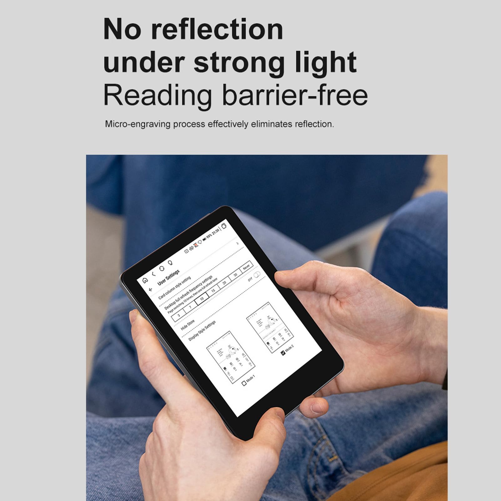 Lettore di Ebook da 6 Pollici, Dispositivo Digitale Portatile (BLACK)
