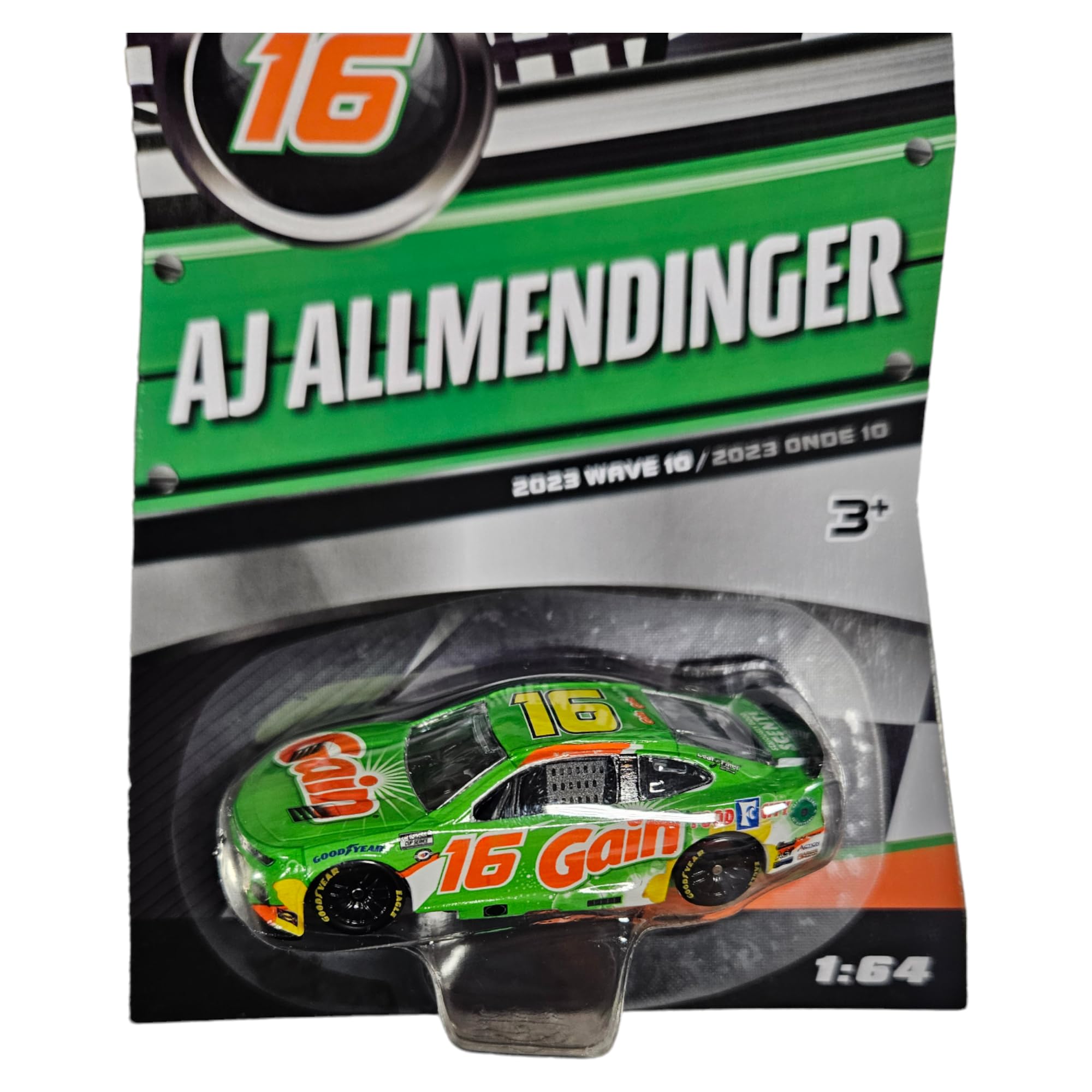 2023 NASCAR Authentics AJ Allmendinger Wave 10 Diecast Car, 1:64