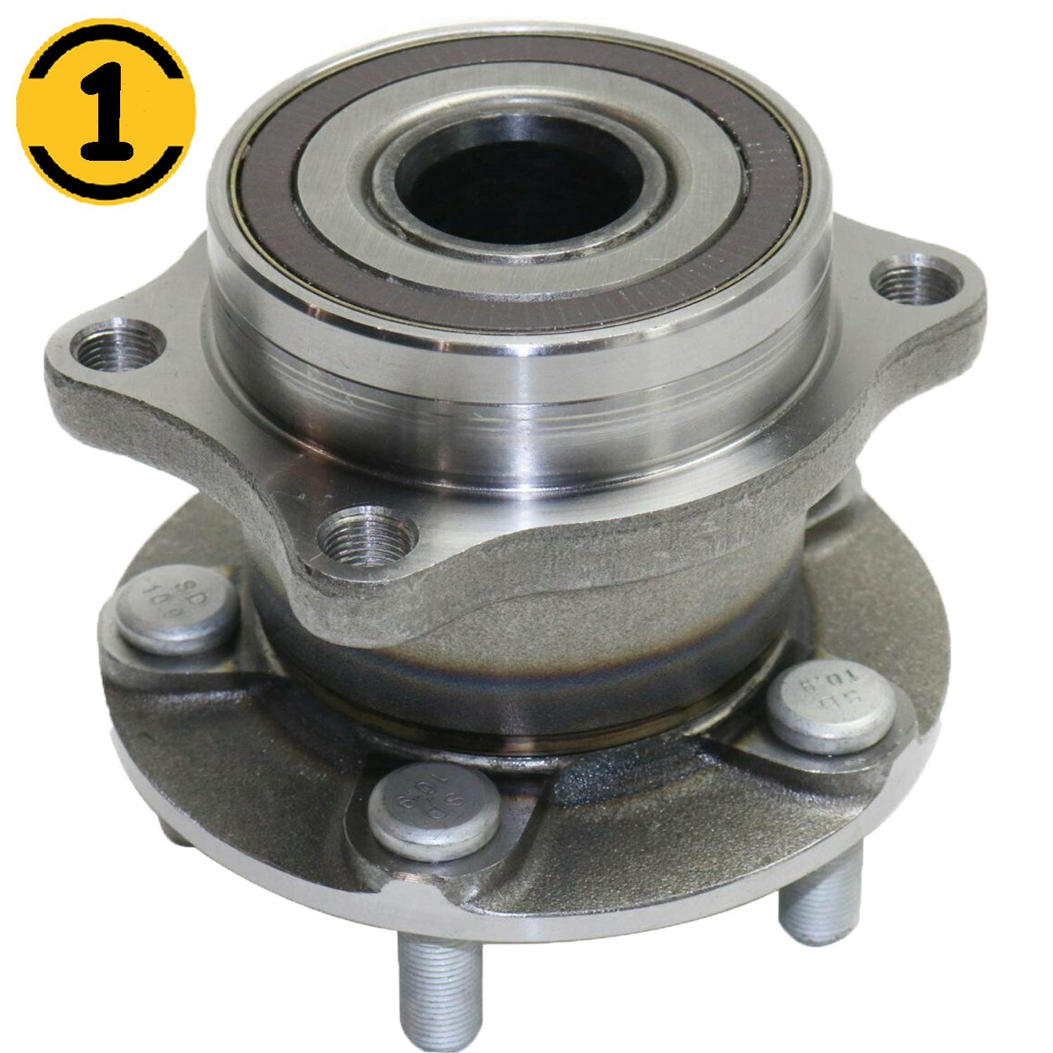 Buy MotorbyMotor 512401 Rear Wheel Bearing and Hub Assembly with ABS 5