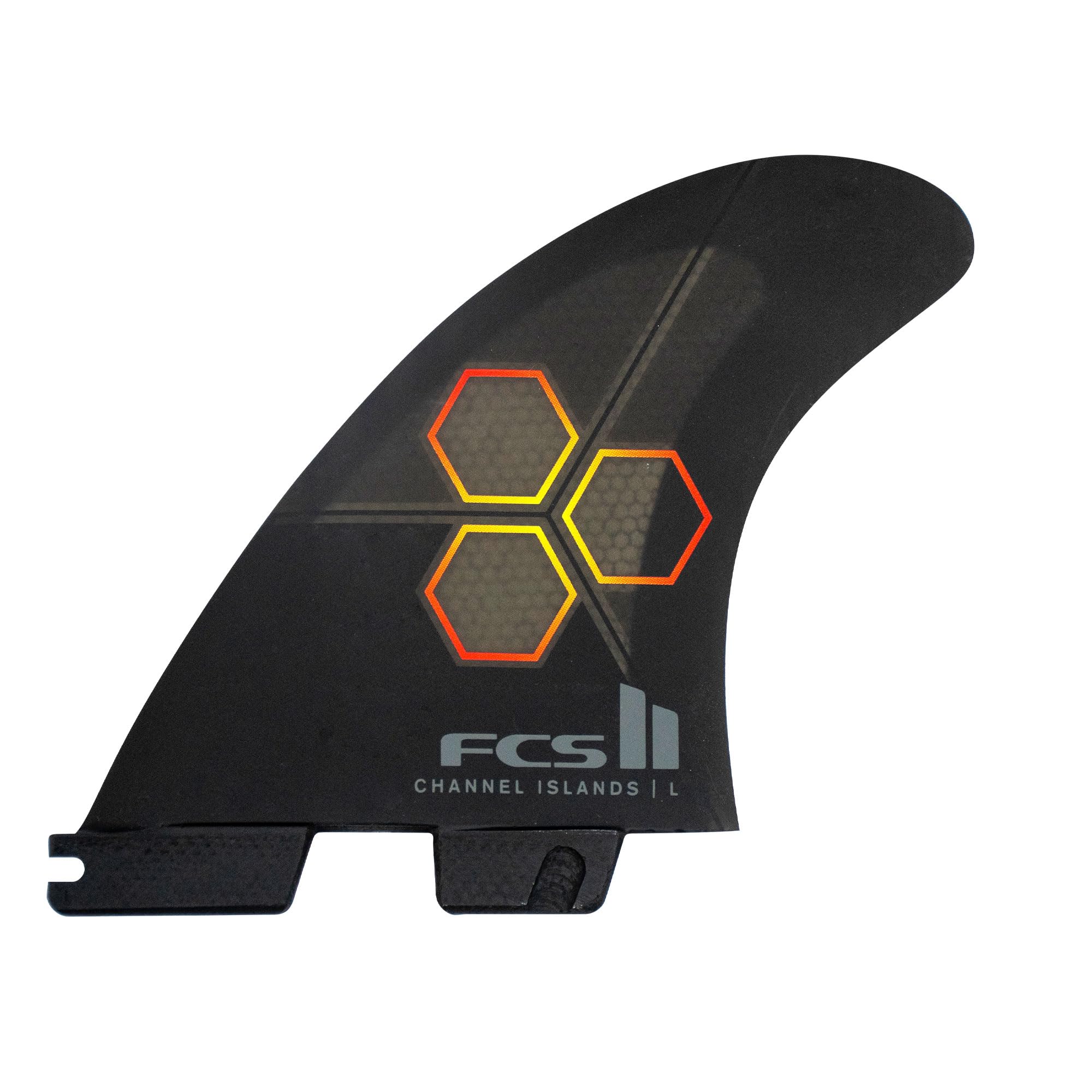 Amazon.com : FCS II CI Upright Medium Tri-Quad Fin Set - Black