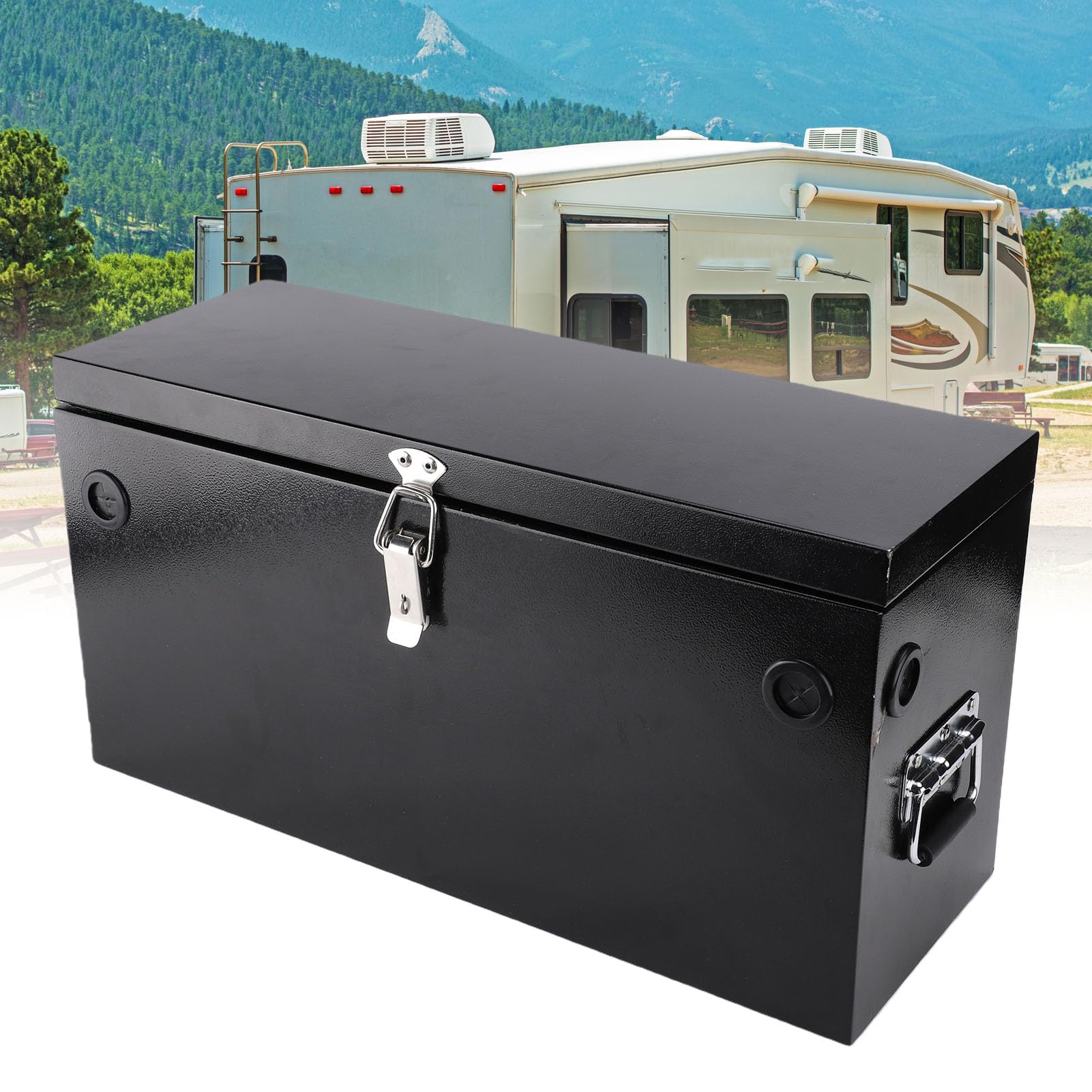 Scatola Batteria in Acciaio Inox 12V con Serratura, per Impieghi