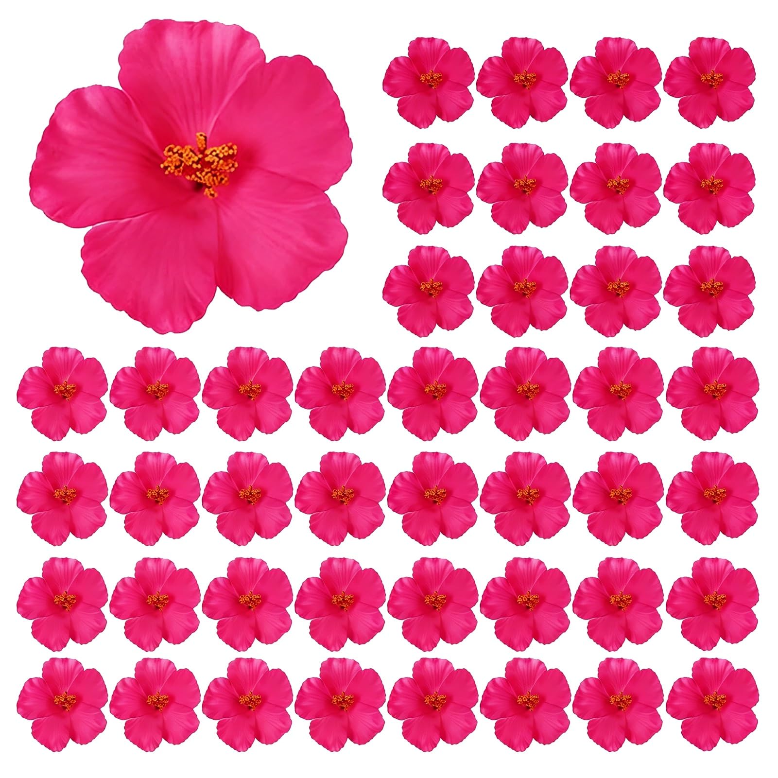 Fleurs d'hibiscus artificielles pour embellir vos boîtes cadeaux et bijoux fait main