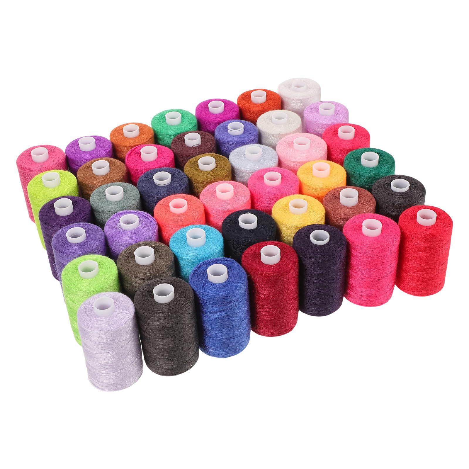 Nähgarnset mit 42 Spulen Polyester Nähgarn Je 1000 Yards für Handnähen und Maschinennähen Vielseitig Einsetzbar für Selbstgemacht Bastelprojekte und Modegestaltung