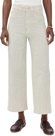 DL1961 Womens Hepburn Wide Leg High Rise Ankle Jeans