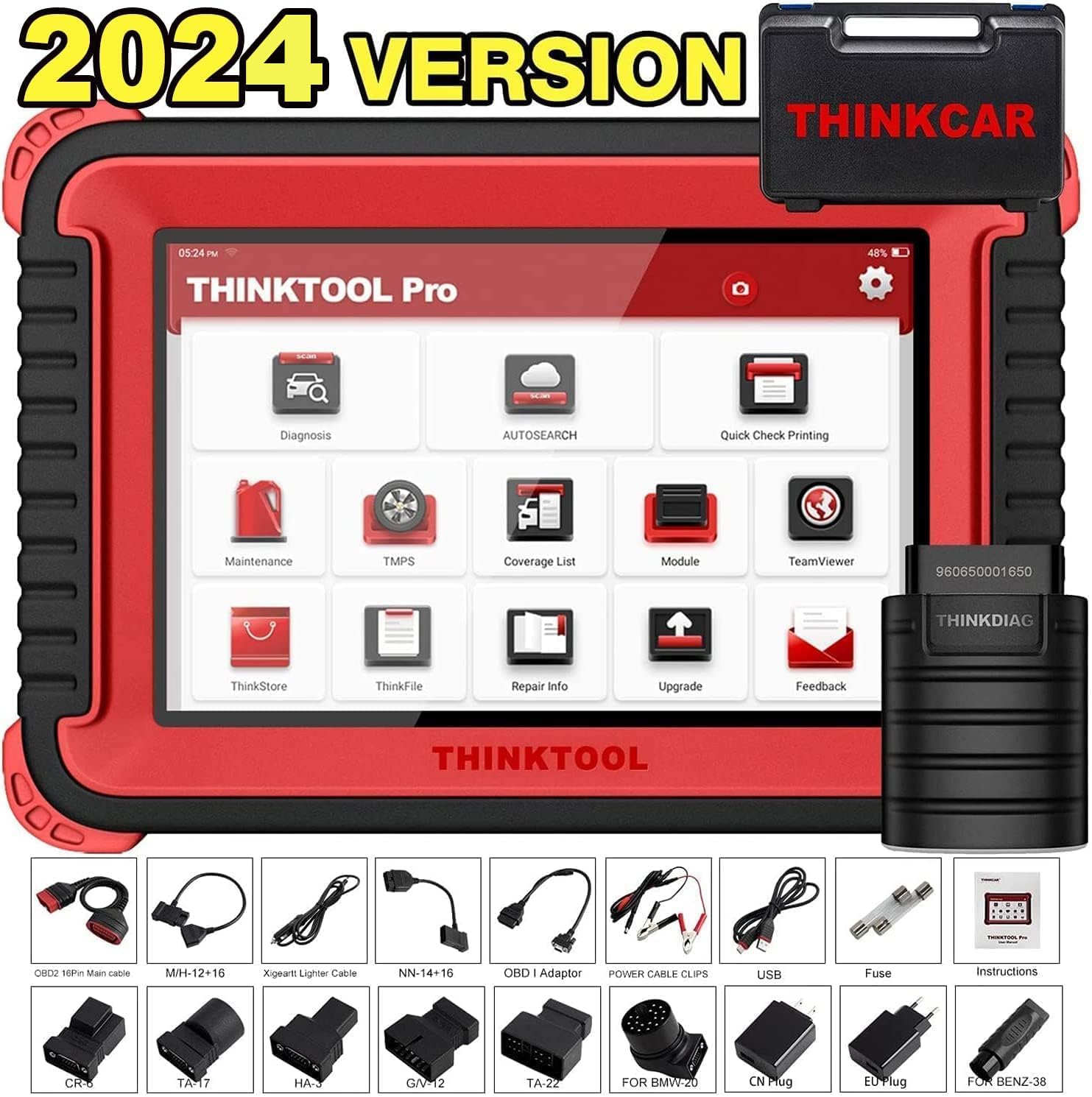 Amazon.co.jp: Thinktool Pro 双方向スキャナー Thinkcar 全システム 