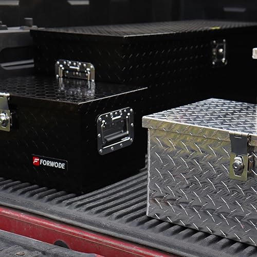 Miniatura 7 de FORWODE Caja de herramientas de aluminio para caja de camión de 48 pulgadas para camioneta, caja de herramientas para camioneta, caja de