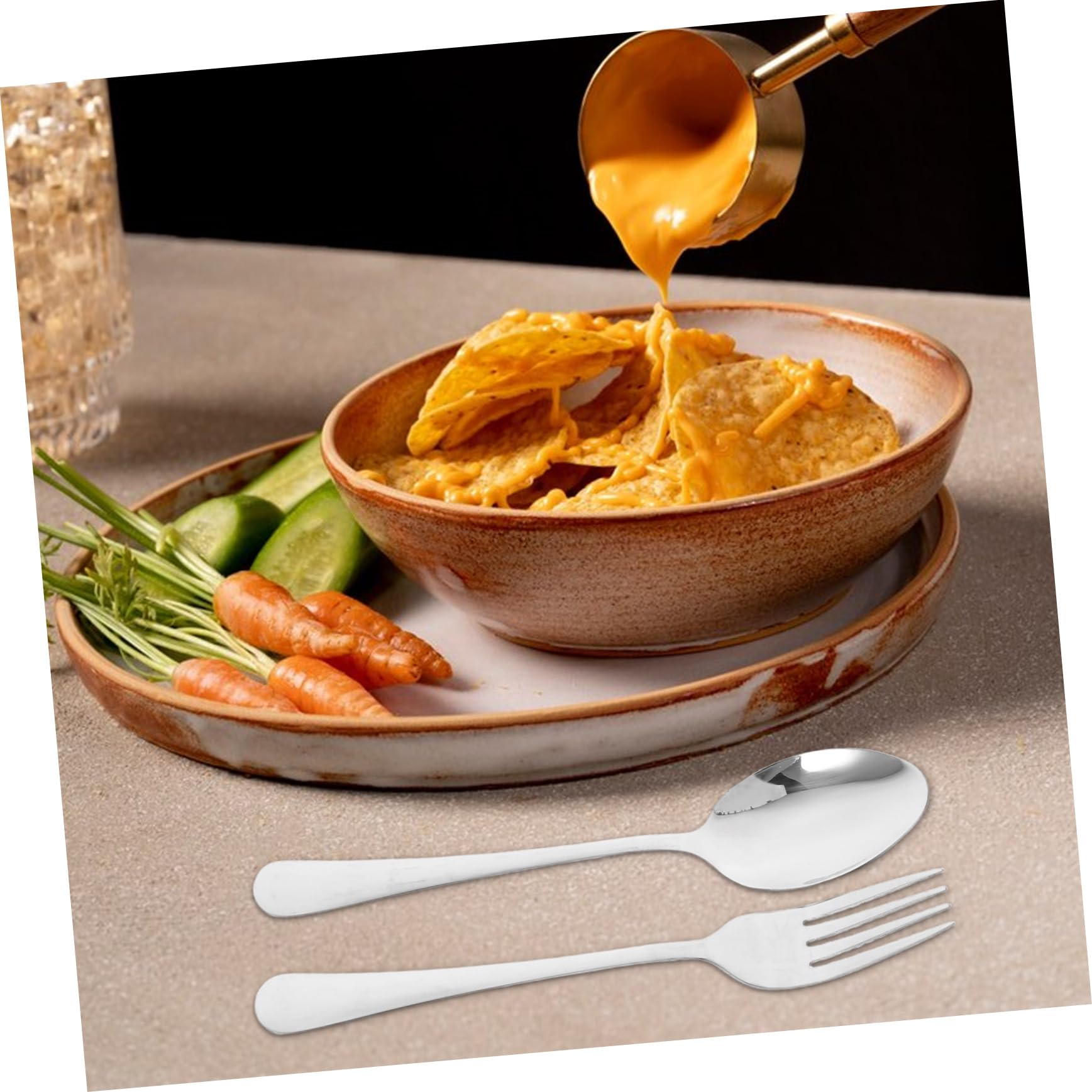 Alipis 20piezas Cubiertos Inoxidable De Diseño Innovador Para Fiestas y Comedor