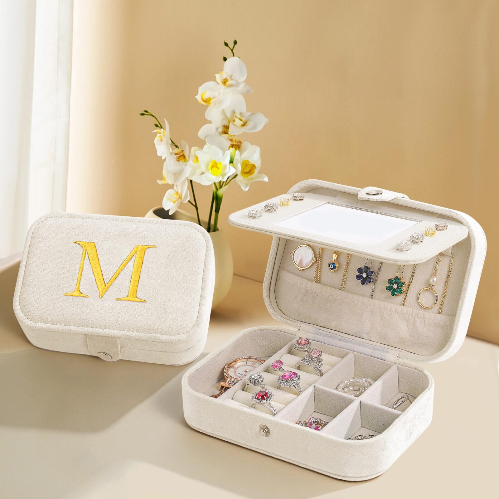 monogrammed jewelry box