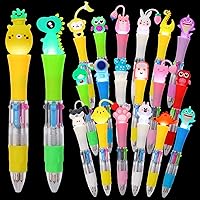 Vista 28 de CZWZ 8 piezas de bolígrafos de cuentas navideños, bolígrafos de plástico con cuentas y cuentas de silicona multicolor, bolígrafos navideños