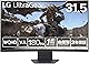 LG ゲーミングモニター LG UltraGear 32GS60QC-B 31.5インチ/PCゲーム、家庭用ゲーム/WQHD(2560×1440)/曲面型VA(1000R)/アンチグレア/180Hz/1ms(GTG)/VRR(AMD FreeSync対応)/HDMI×2、DisplayPort/チルト調整/3年安心・無輝点保証