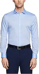 Camisa Camisa social slim fit, não precisa passar a ferro, lisa, Tommy Hilfiger, Masculino