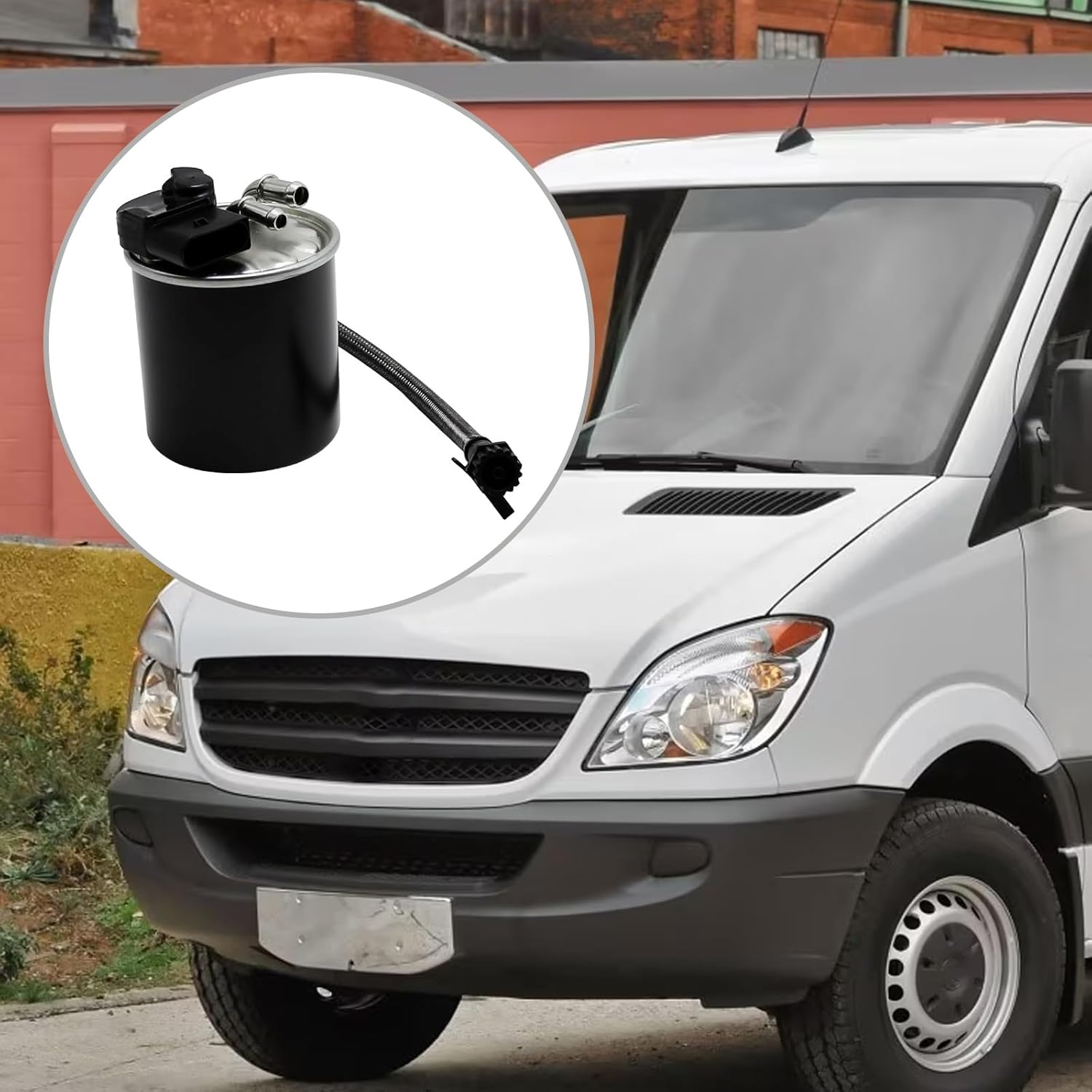 WK 820/18 Fuel Filter Replacement for Mercedes Benz GLK200 2.1L 2010-2015 Sprinter 519 CDI 3.0L 2009-2020 E250 2009-2015, Replaces 6510902952 651-090-29-52