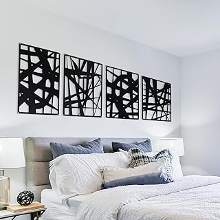 29 Exterior Wall Decor Ideas Using Metal Art 97 Decorative Metal Panels, Set of 4, 10.98