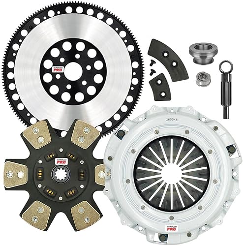 ClutchMax PRO Performance Stage 4 Kit de embrague con volante Chromoly compatible con Ford Mustnag 1979-1985 GT LX5.0 1993-1995 Cobra SVT 1982-1986