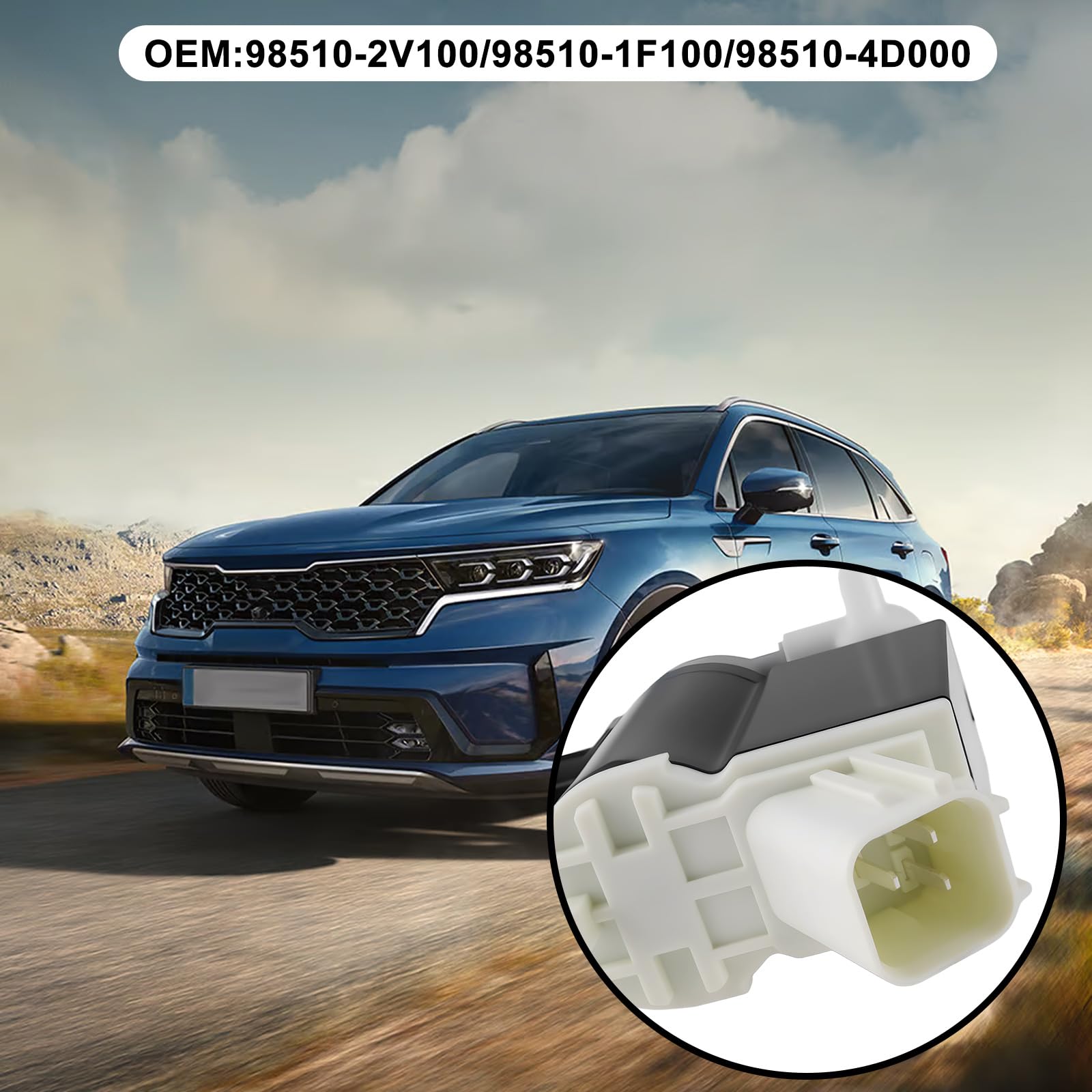 Bomba Lavaparabrisas de 3 Pines 98510-2V100 98510-1F100 98510-4D000 Compatible con KIA Compatible con Hyundai