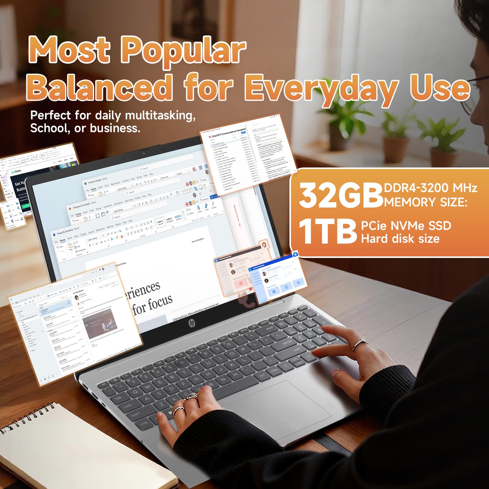 Amazon.co.jp: HP 15.6インチ タッチスクリーンノートパソコン 2026 第