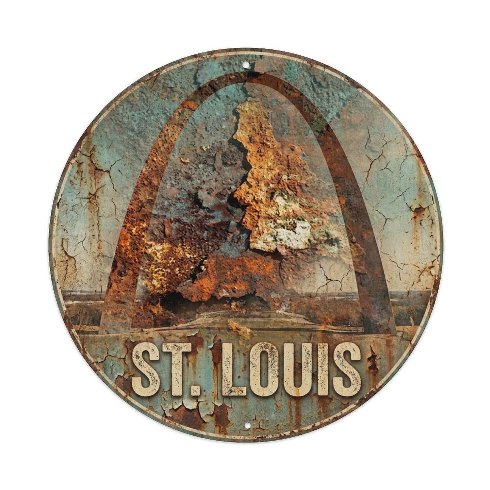 Tgrcjimh Style Metal Tin Sign Retro Travel Usa St Louis