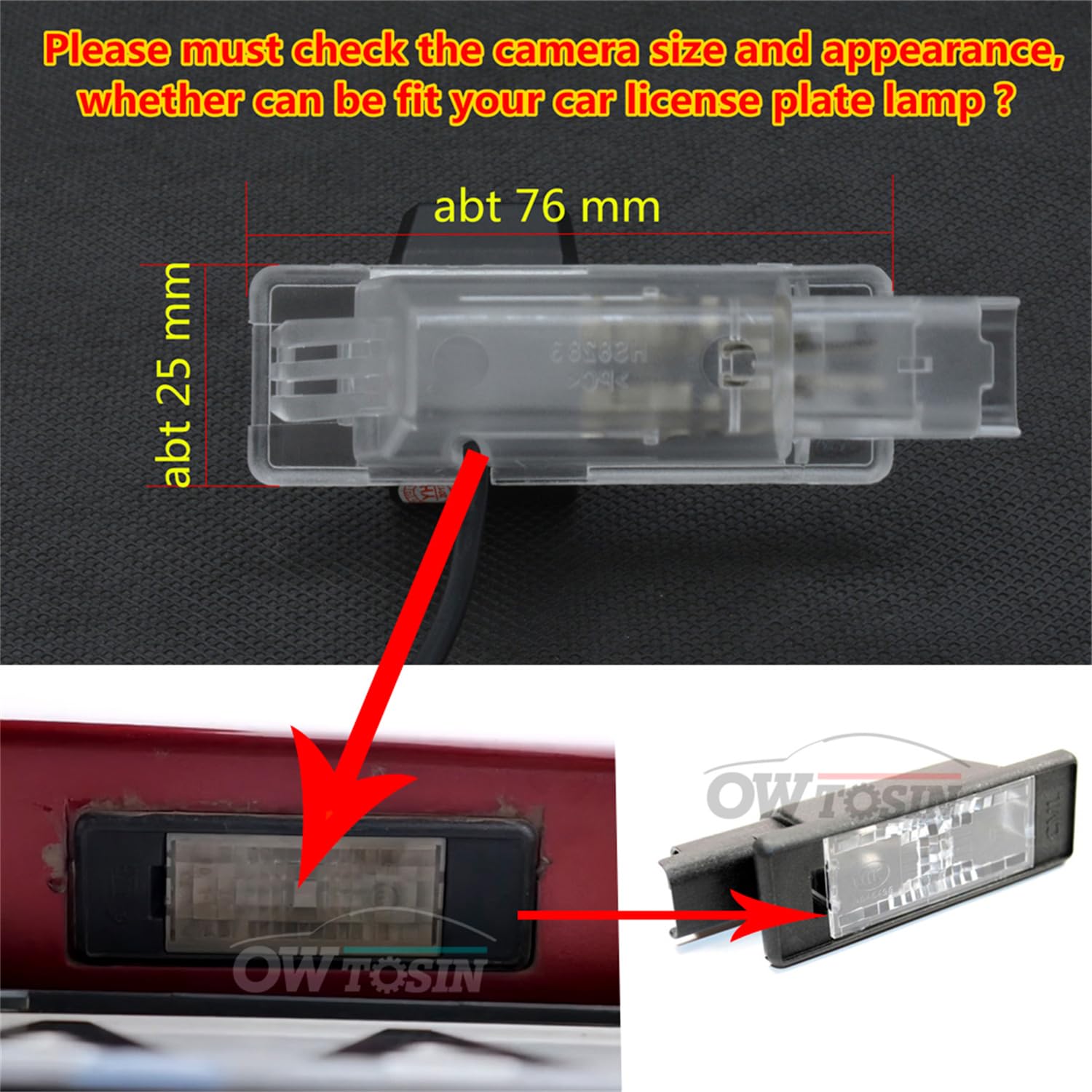 Kamera zapasowa, wodoodporna tylna kamera wspomagająca parkowanie zamiennik dla Peugeot 3008 MK1 2008-2016, kamera cofania, kamera D z wyświetlaczem LCD 4.3